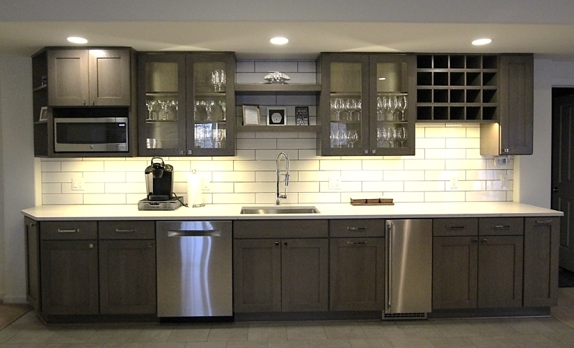 This other located in Ann Arbor uses Cambria,DalTile,Showplace Cabinets